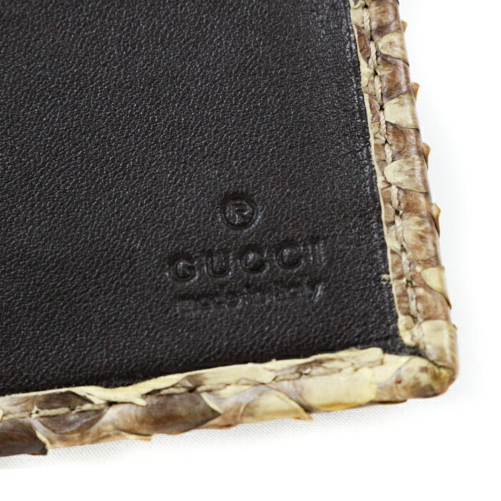 Gucci Continental Wallet Exotic Python Leather Lo… - image 6